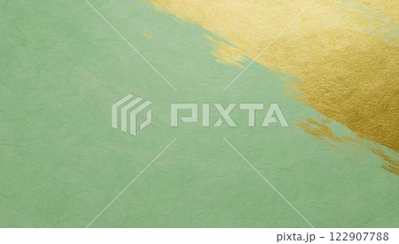 優雅な和風イメージの背景素材(金、若緑) 優雅な和風イメージの背景素材(金、若緑) 122907788