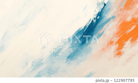 赤と青の流れる雲 122907795