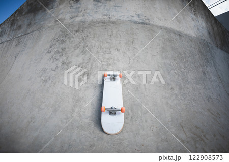 Modern concrete skatepark in cit Modern concrete skatepark in cit 122908573
