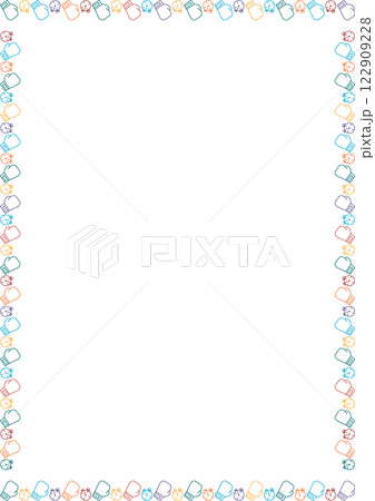 Boxing game frame. Colorful design for players...のイラスト素材 [122909228 ...