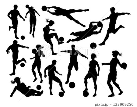 Soccer Silhouettes mixed sets 2024 A5 Soccer Silhouettes mixed sets 2024 A5 122909250
