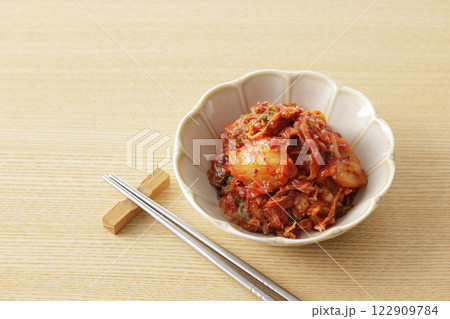 韓国の辛くて美味しい白菜のキムチ 韓国の辛くて美味しい白菜のキムチ 122909784