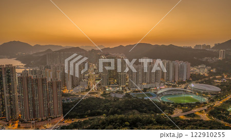 Feb 9 2025 View of City Skyline at Dusk with Illuminated Buildings Feb 9 2025 View of City Skyline at Dusk with Illuminated Buildings 122910255