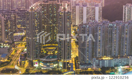 Feb 9 2025 Brightly Lit Evening Cityscape With High Rise Buildings Feb 9 2025 Brightly Lit Evening Cityscape With High Rise Buildings 122910256