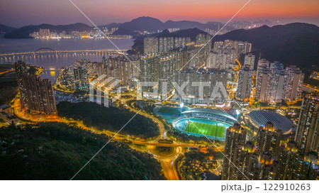 Feb 9 2025 View of City Skyline at Dusk with Illuminated Buildings Feb 9 2025 View of City Skyline at Dusk with Illuminated Buildings 122910263