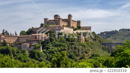 The charming ancient town of Spoleto in Umbria 122910310