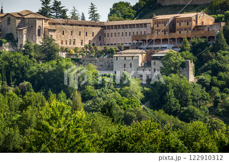 The charming ancient town of Spoleto in Umbria 122910312