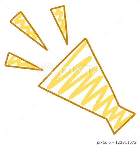 シンプルなメガホンのイラスト 122911072