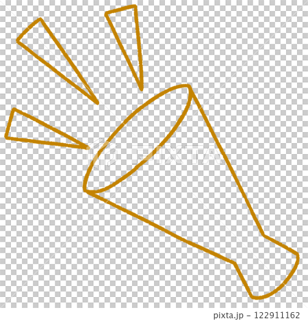 シンプルなメガホンのイラスト 122911162