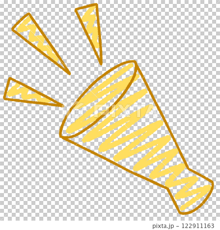 シンプルなメガホンのイラスト 122911163