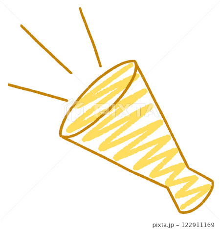 シンプルなメガホンのイラスト シンプルなメガホンのイラスト 122911169