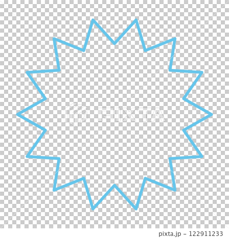 Spiky, jagged, attention-grabbing speech bubble 122911233