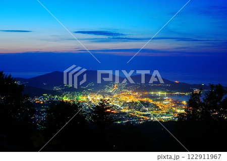 小樽の夜景／北海道小樽市 毛無山展望所 122911967