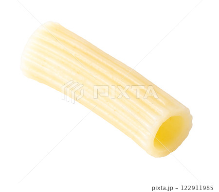 Traditional italian pasta Boil until cooked isolated over white background. 122911985