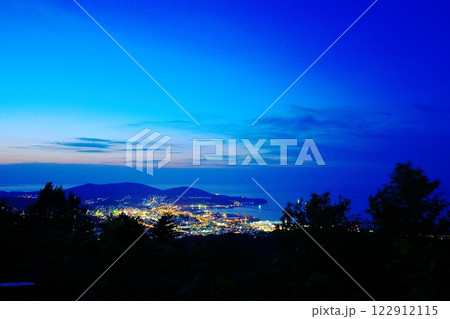 小樽の夜景/北海道小樽市 毛無山展望所 小樽の夜景/北海道小樽市 毛無山展望所 122912115