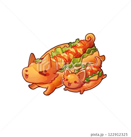 ホットドッグ 122912325