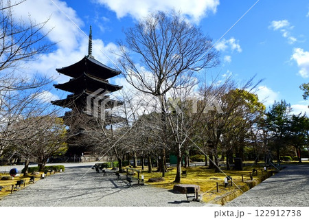 京都府 東寺・金堂(国宝) 京都市 南区 九条町 2022年2月 京都府 東寺・金堂(国宝) 京都市 南区 九条町 2022年2月 122912738
