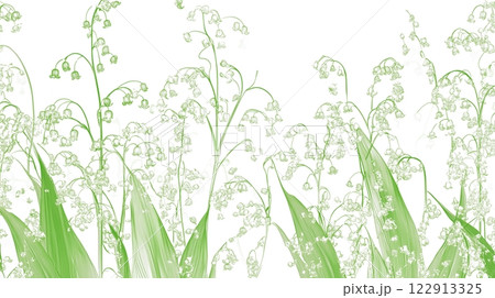 緑のスズランのイラスト 緑のスズランのイラスト 122913325