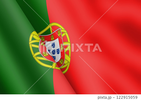 Portugal waving flag 3d illustration Portugal waving flag 3d illustration 122915059
