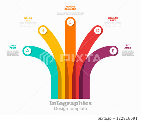 Infographic design template with place for your data. Vector illustration. 122916691