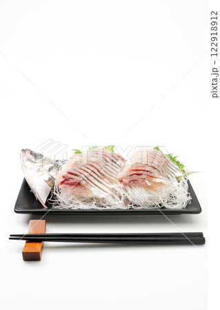 アジの刺身 姿盛り アジの刺身 姿盛り 122918912