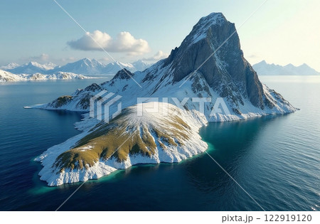 Greenland Island. AI generated image 122919120