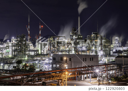 周南工場夜景　東ソー　南陽事業所　山口県周南市 122920803