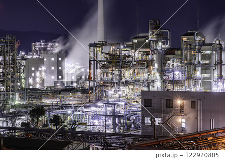 周南工場夜景　東ソー　南陽事業所　山口県周南市 122920805