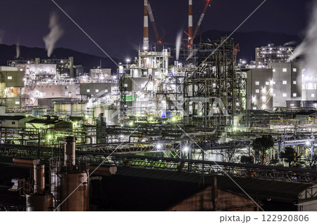 周南工場夜景 東ソー 南陽事業所 山口県周南市 周南工場夜景 東ソー 南陽事業所 山口県周南市 122920806