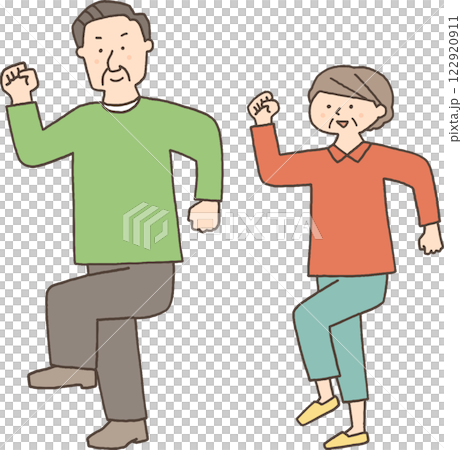 高高興興地走的資深夫婦 高高興興地走的資深夫婦 122920911