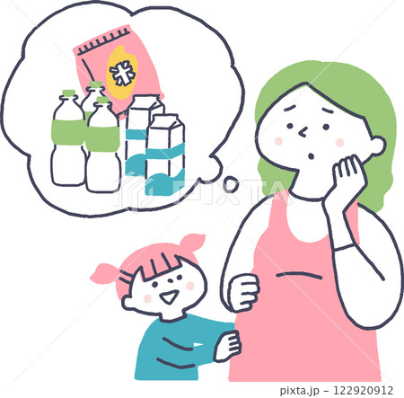 重い買い物に困る妊娠中の女性 重い買い物に困る妊娠中の女性 122920912