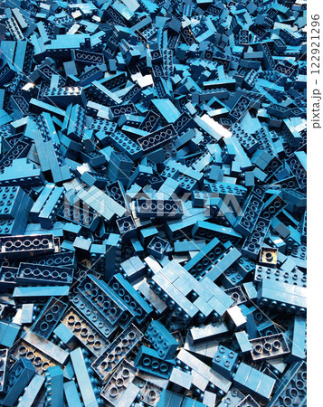 圧巻のブルーだけのブロック 圧巻のブルーだけのブロック 122921296