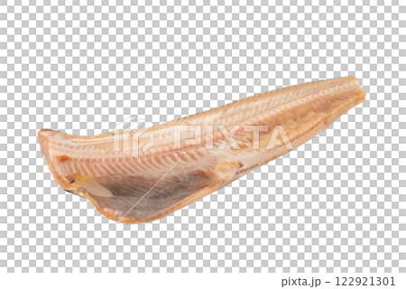 Dried striped Atka mackerel on transparent background (png) 122921301