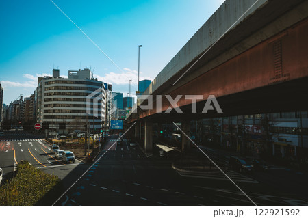 東京の都市風景 岩本町交差点周辺の首都高速 2025.01 a-4 フィルム調 東京の都市風景 岩本町交差点周辺の首都高速 2025.01 a-4 フィルム調 122921592