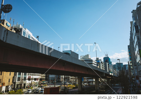 東京の都市風景 岩本町交差点周辺の首都高速 2025.01 b-5 フィルム調 東京の都市風景 岩本町交差点周辺の首都高速 2025.01 b-5 フィルム調 122921598