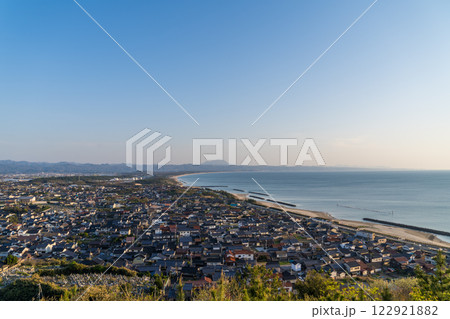 島根県の出雲市と湊原海岸の風景 島根県の出雲市と湊原海岸の風景 122921882