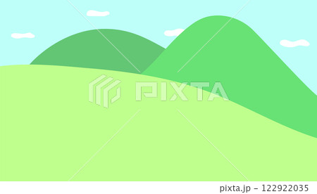 山の背景のイラスト 122922035