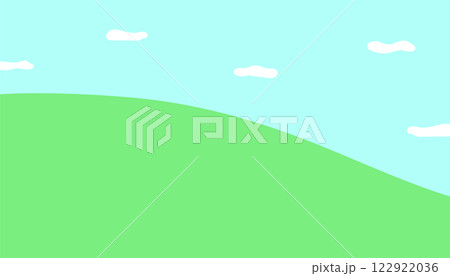 丘の背景のイラスト 122922036