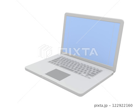 ノートパソコン、シンプルなイラスト ノートパソコン、シンプルなイラスト 122922160