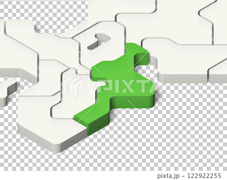日本三重縣地圖(透明背景,有陰影) 日本三重縣地圖(透明背景,有陰影) 122922255