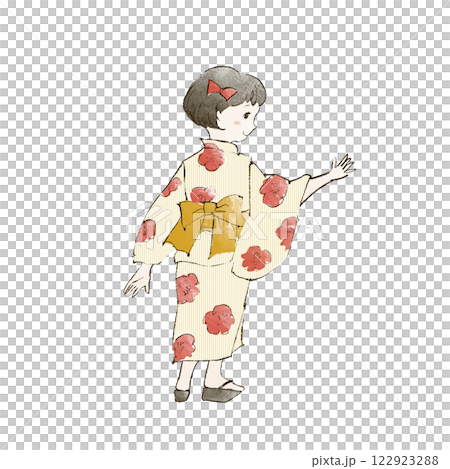 Girls in a yukata figure Girls in a yukata figure 122923288