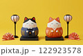 縁起物風猫だるまの背景素材 122923578