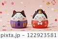 猫の雛人形で華やかひな祭り 122923581