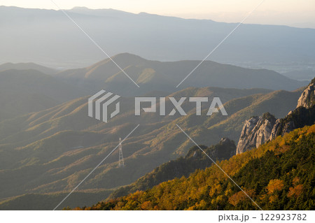 瑞牆山と周辺の景色 瑞牆山と周辺の景色 122923782