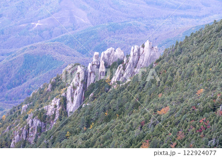 金峰山、鷹見岩と周辺の景色 122924077