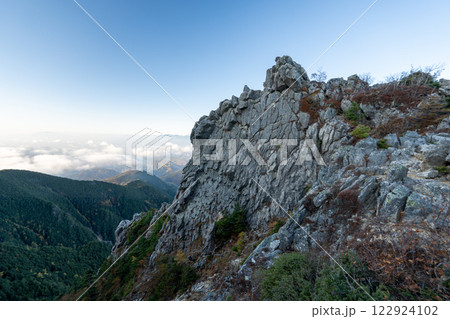 金峰山、鷹見岩と周辺の景色 金峰山、鷹見岩と周辺の景色 122924102