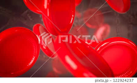 The Cell Blood for medical or sci concept 3d Rendering. 122924237