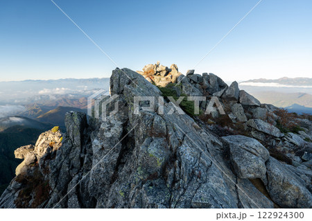 金峰山、朝日岳と周辺の景色 金峰山、朝日岳と周辺の景色 122924300