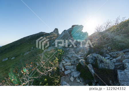 金峰山、朝日岳と周辺の景色 金峰山、朝日岳と周辺の景色 122924332