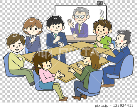 商務線上會議討論 122924413